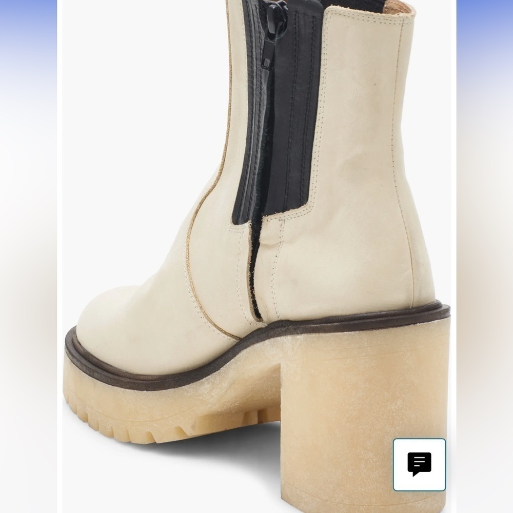 NIB James Chelsea Boot (Women) Free People White Size 10​​​​​​​ - Picture 10 of 12
